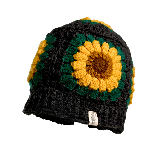Nirvanna Designs Sunflower Sun Hat In Charcoal