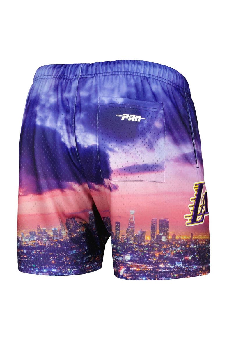 Men's Pro Standard Los Angeles Lakers Cityscape Shorts, Alternate, color, Purple