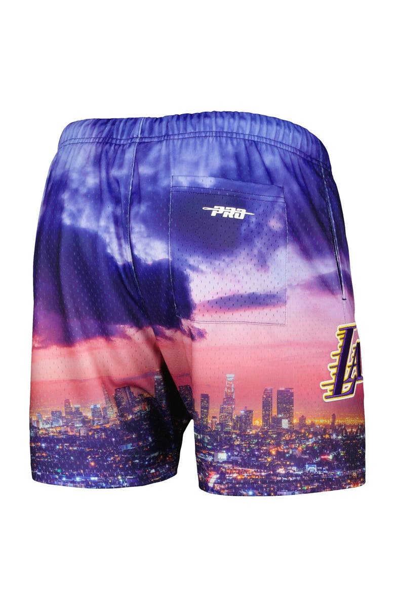 PRO STANDARD Men's Pro Standard Los Angeles Lakers Cityscape Shorts, Alternate, color, Purple