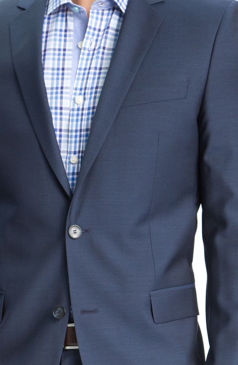 BOSS HUGO 'Astro Hill' Blue Wool Suit, Alternate, color, 