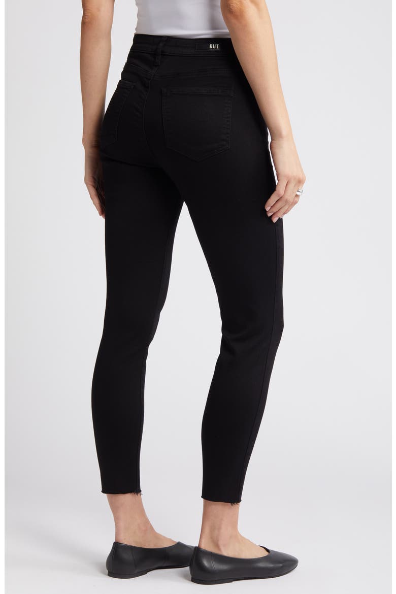 Donna High Waist Ankle Skinny Jeans, Alternate, color, BLACK