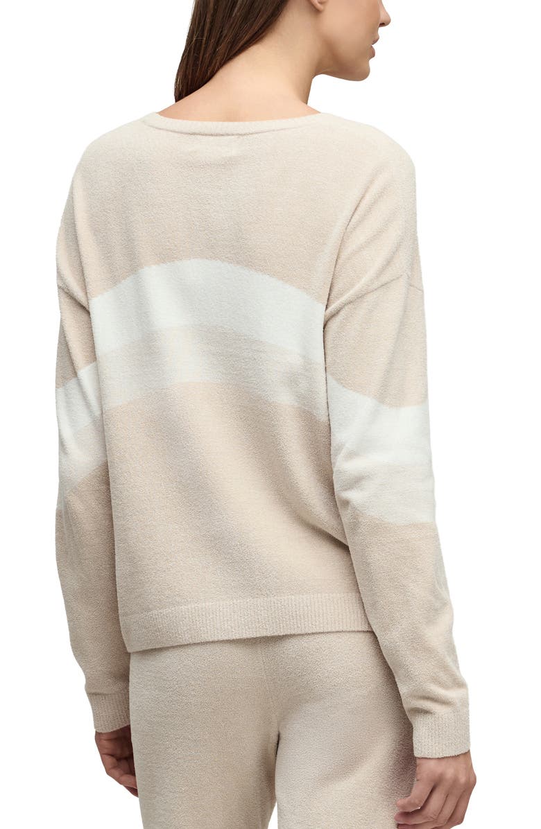 Barefoot Dreams<sup>®</sup> CozyChic<sup>®</sup> Ultra Lite<sup>®</sup> Wavy Colorblock Pullover Sweater, Alternate, color, Stone Multi