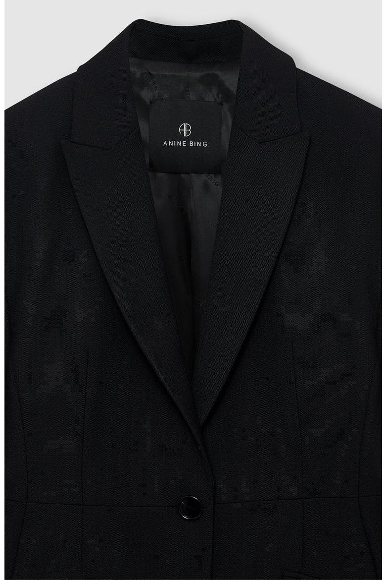 Elga Blazer, Alternate, color, Black