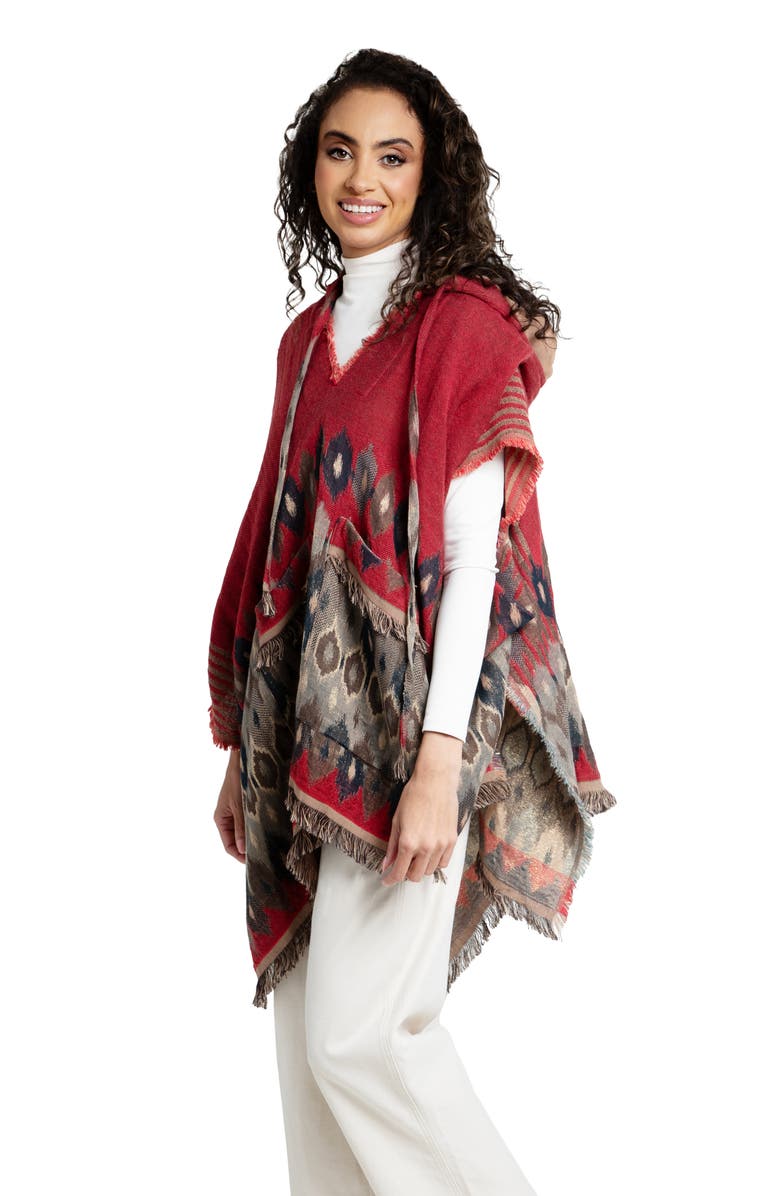 SAACHI Hooded Poncho, Alternate, color, 