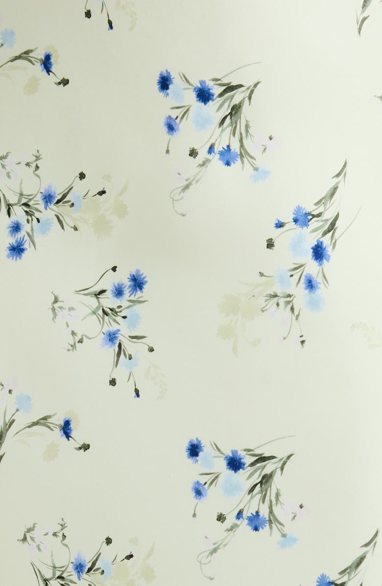 French Connection Harper Fleur Floral Bias Cut Midi Skirt, Alternate, color, Cucumber Crush