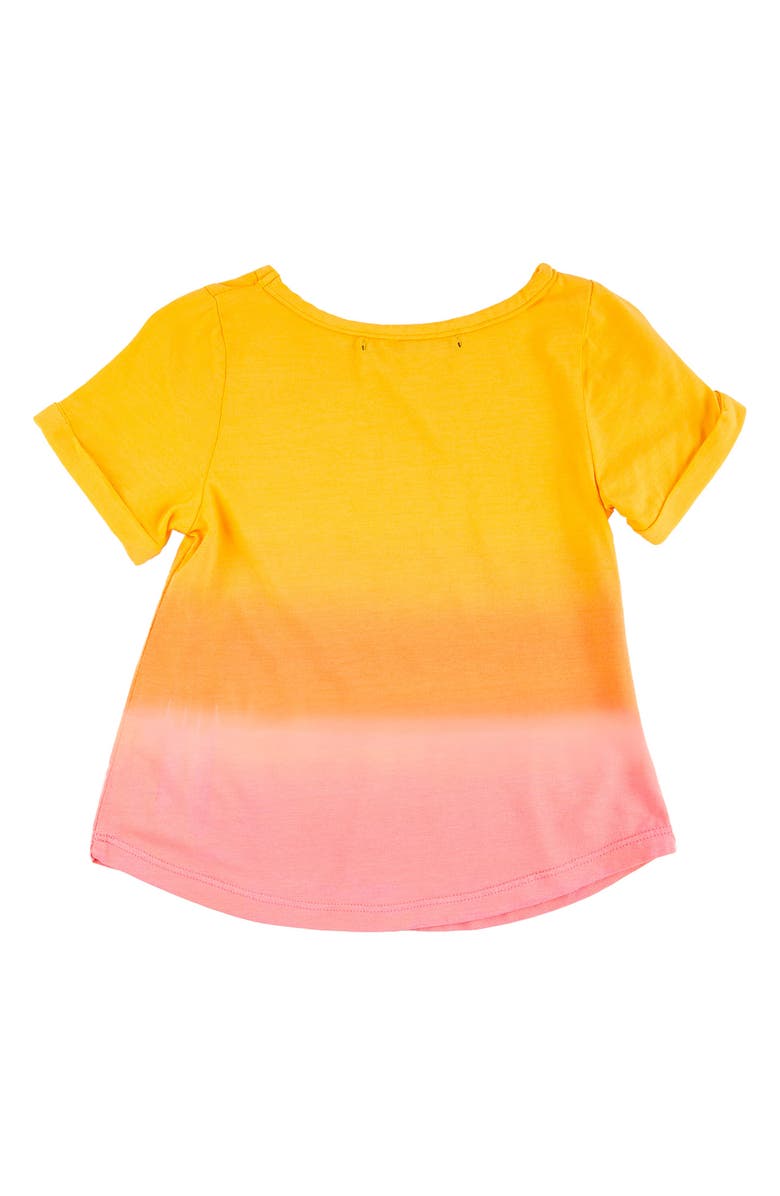 Miki Miette Birdie Ombré Stripe T-Shirt, Alternate, color, Golden Hour