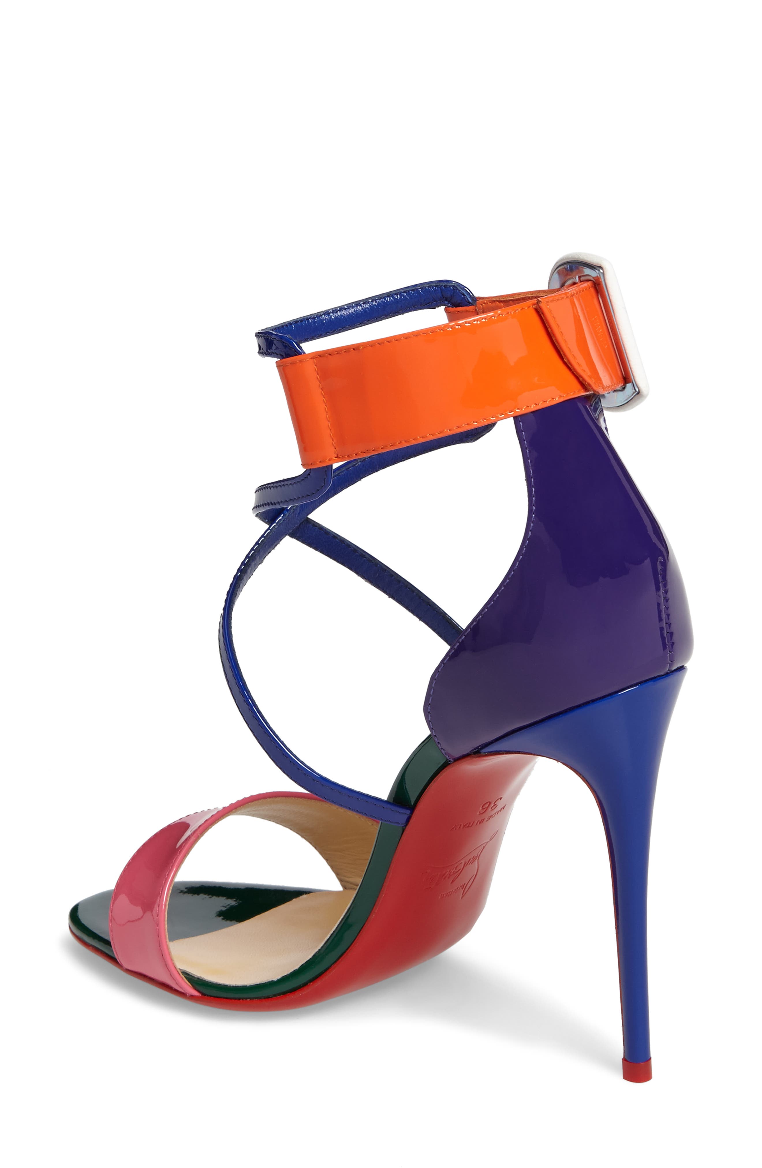 Choca Criss Sandal, Alternate, color, PINK/BLUE MULTI