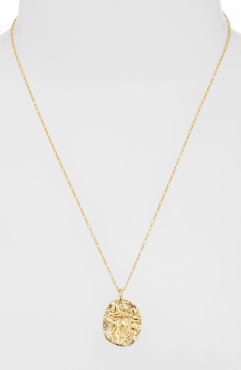 Monica Vinader Sisterhood Pendant Necklace, Alternate, color, 18Ct Gold Vermeil