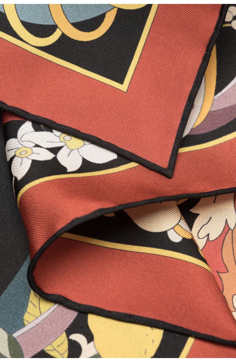 Elizabetta Anthea - Hand Rolled Silk Foulard for Women, Alternate, color, Black