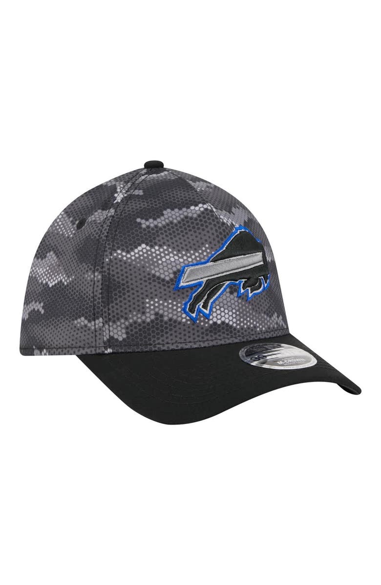 New Era Men's New Era  Black Buffalo Bills Camo A-Frame 39THIRTY Flex Hat, Alternate, color, Black