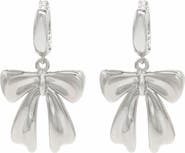 Velvet Luna Bow Drop Earrings