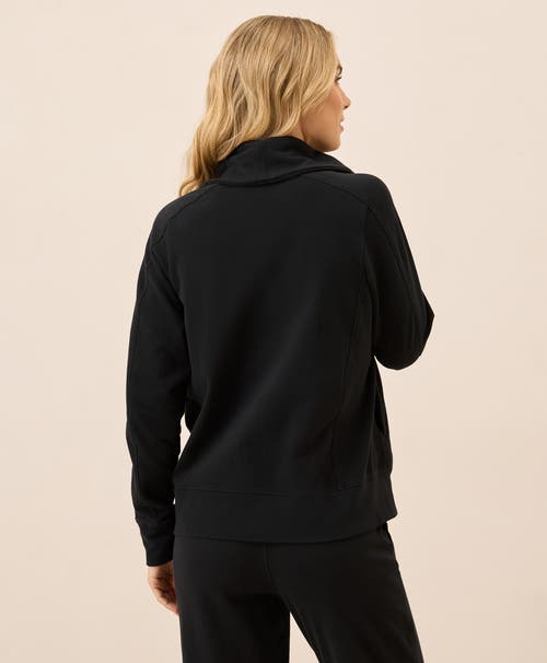Pact Organic Cotton Cloudknit Zip Jacket In Multi