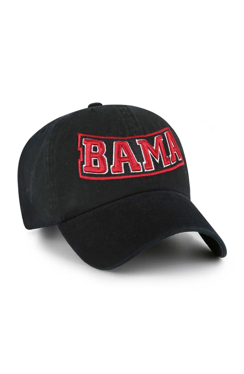 '47 Men's '47 Black Alabama Crimson Tide Clean Up Adjustable Hat, Alternate, color, Black