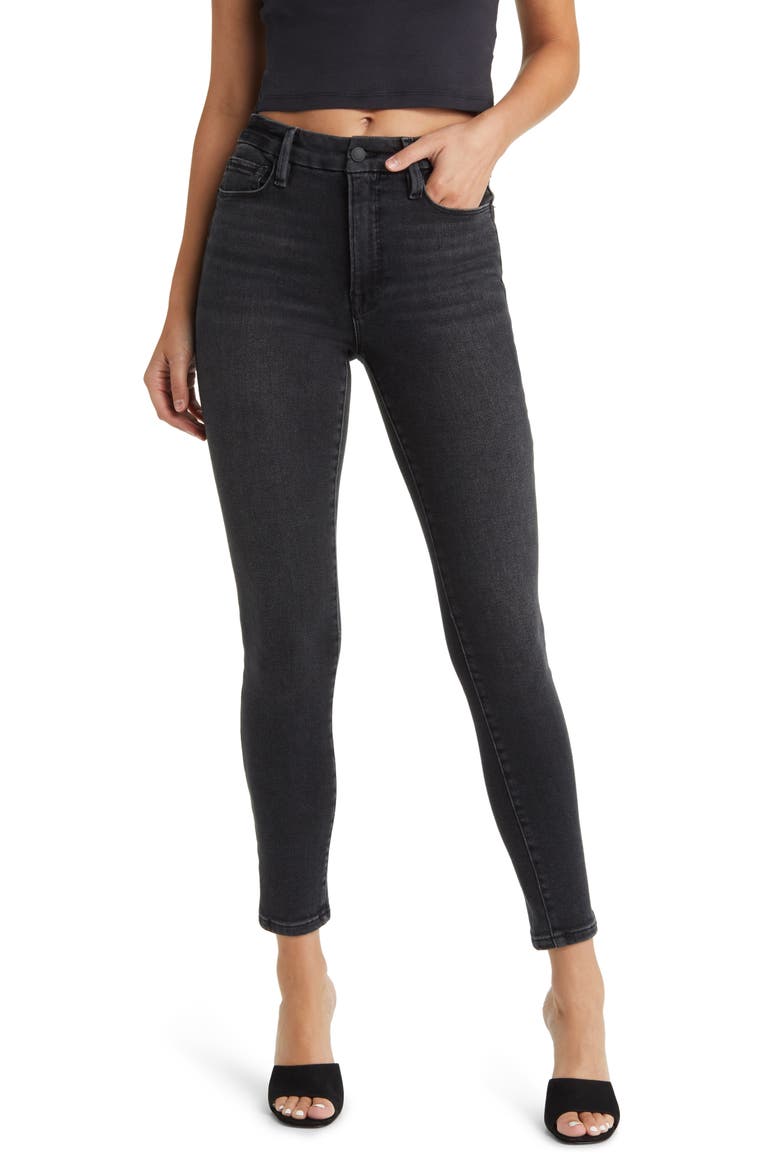 Good Legs High Waist Skinny Jeans, Main, color, BLACK60