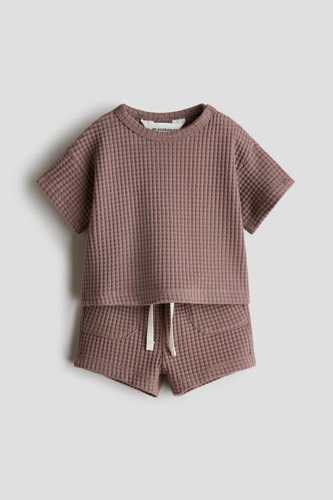 2-piece Waffled Cotton Set