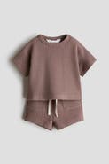 H&M 2-piece waffled cotton set