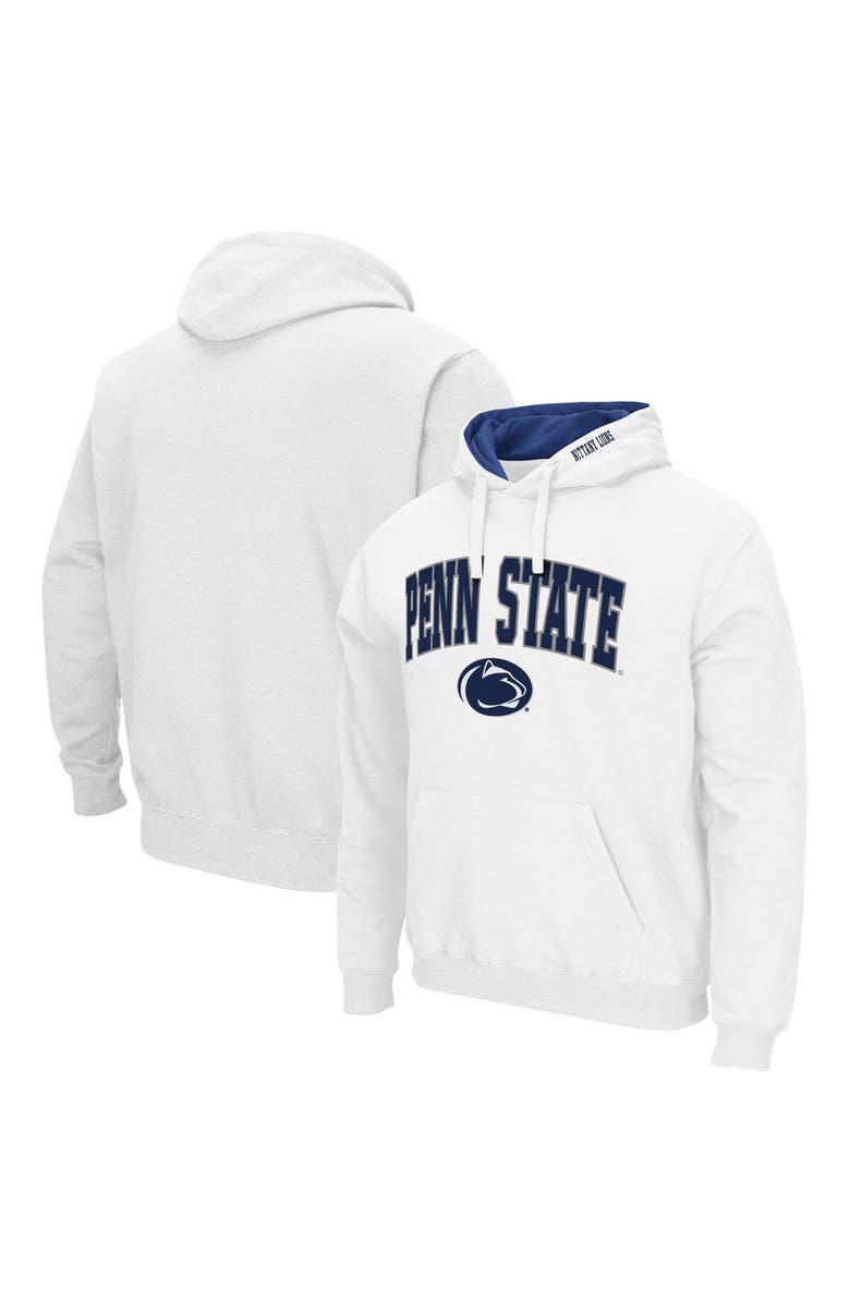 COLOSSEUM Men's Colosseum White Penn State Nittany Lions Arch & Logo 3.0 Pullover Hoodie, Main, color, White