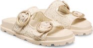 Stuart Weitzman Benni Crochet Slide Sandal
