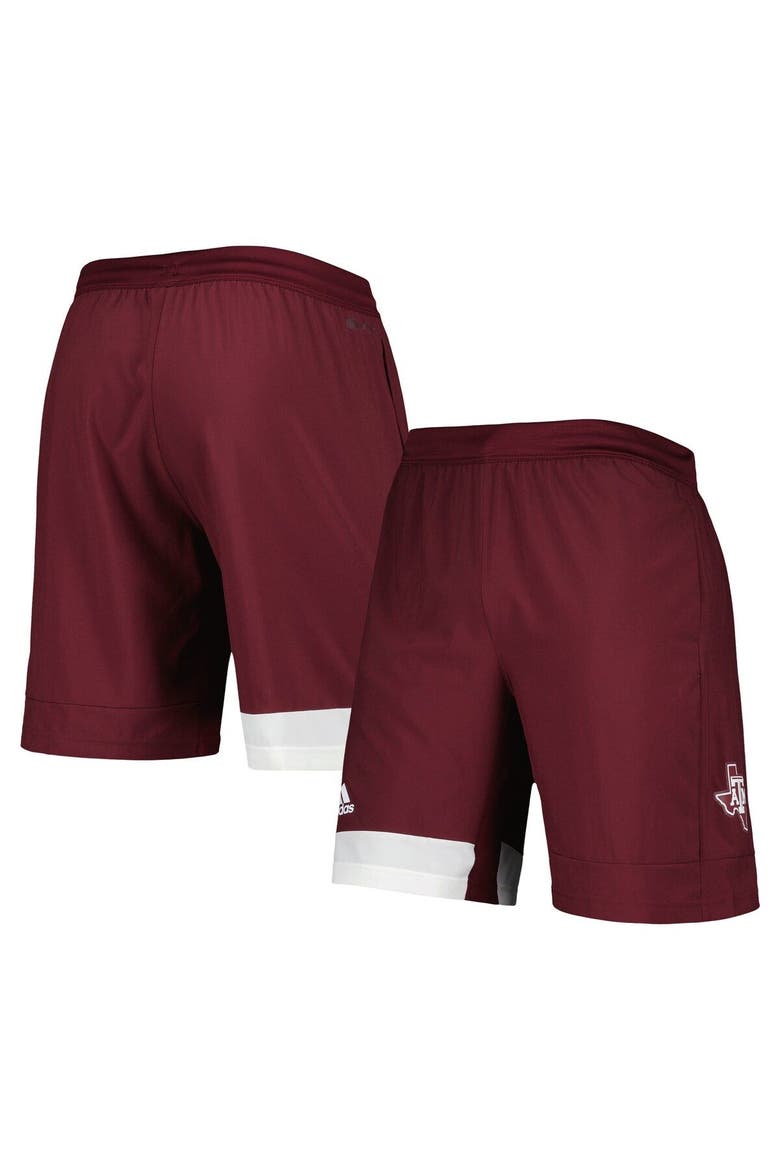 Men's adidas Maroon Texas A&M Aggies AEROREADY Training Shorts, Main, color, Maroon