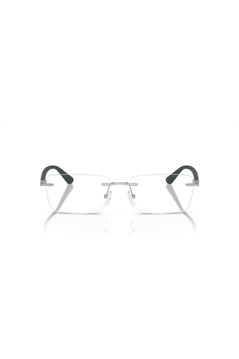 56mm Rectangle optical glasses, Alternate, color, Silver