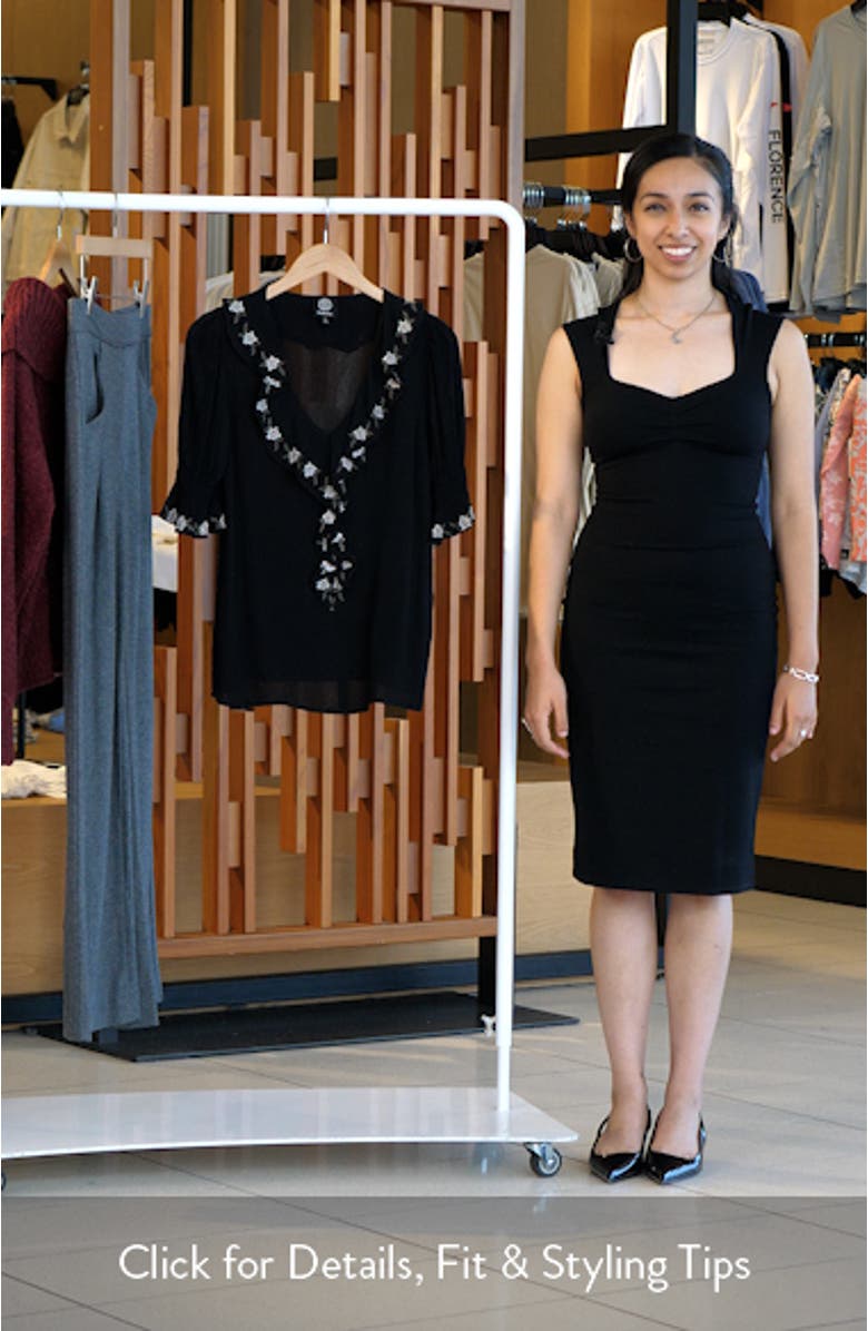 Ruffle Embroidered Top, sales video thumbnail