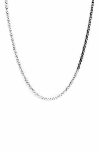 AllSaints Box Chain Toggle Necklace