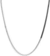 AllSaints Box Chain Toggle Necklace