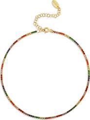SHYMI Rainbow Cubic Zirconia Tennis Anklet