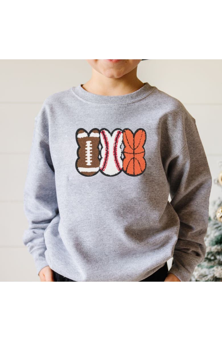 Sweet Wink Sports Peeps Patch Easter Sweatshirt, Alternate, color,