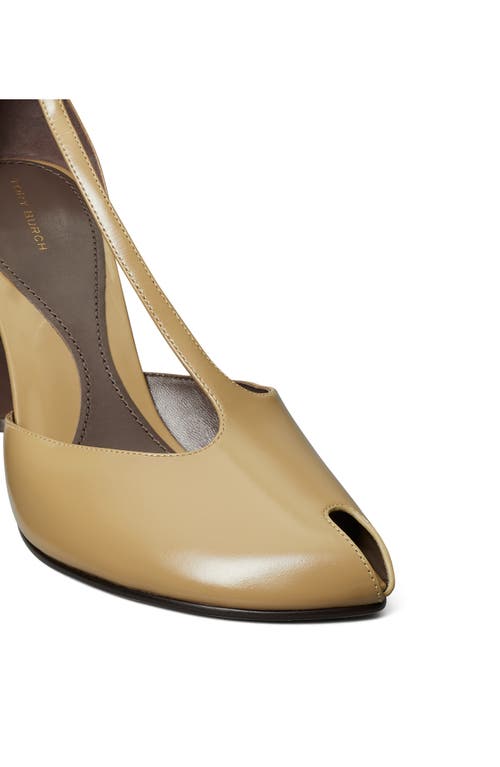Tory Burch T-strap Peep Toe Pump In Animal Print