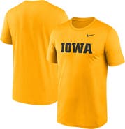 Nike Men's Nike Gold Iowa Hawkeyes Primetime Legend Wordmark T-Shirt