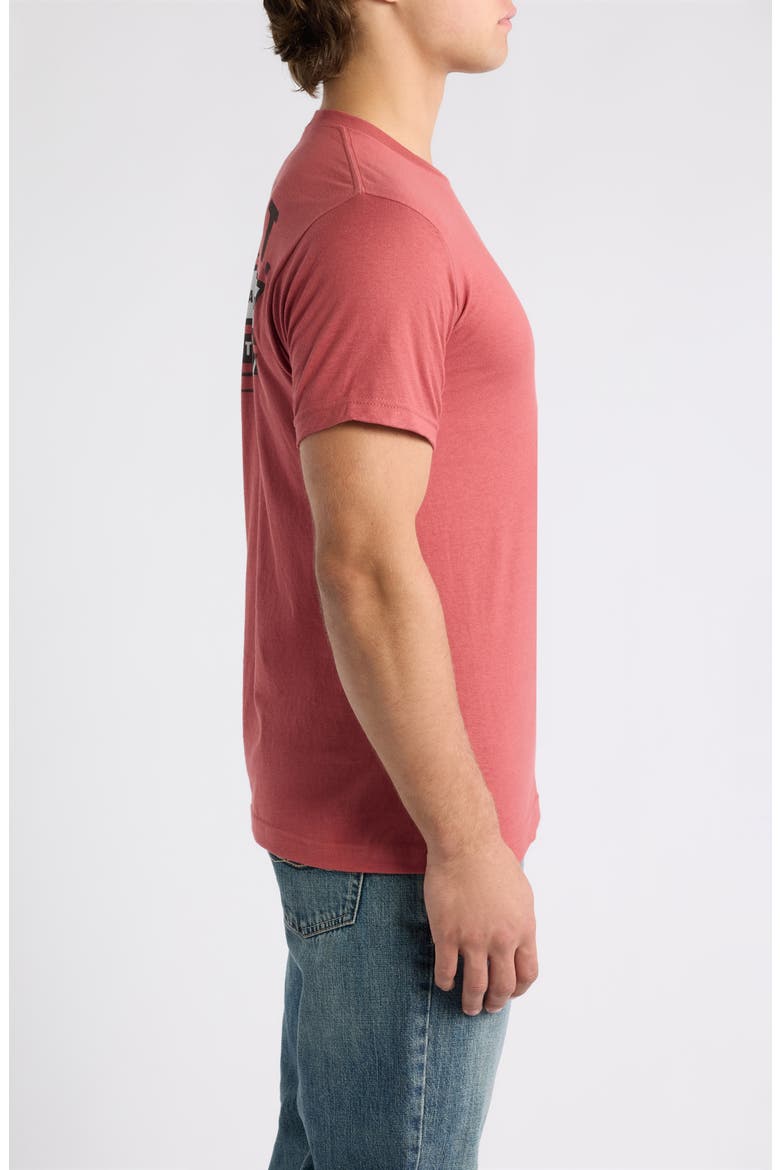 Banner Badge Graphic T-Shirt, Alternate, color, RED CLAY HEATHER