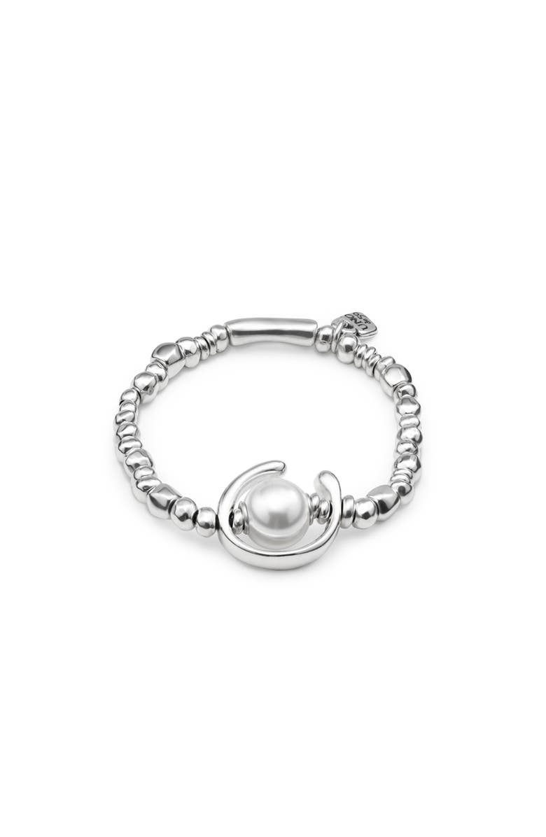 UNODE50 Luna Pearl Bracelet, Main, color, Silver