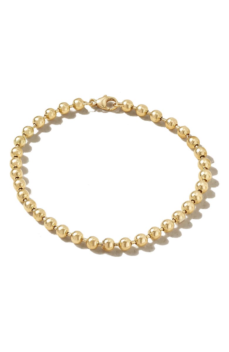 Poppy Finch 14K Gold Bead Bracelet, Main, color, 