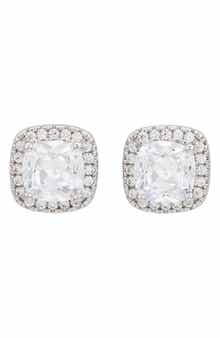SUZY LEVIAN Cubic Zirconia Halo Stud Earrings