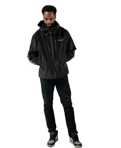 Woodpecker Wind Rain Shell Jacket In Black