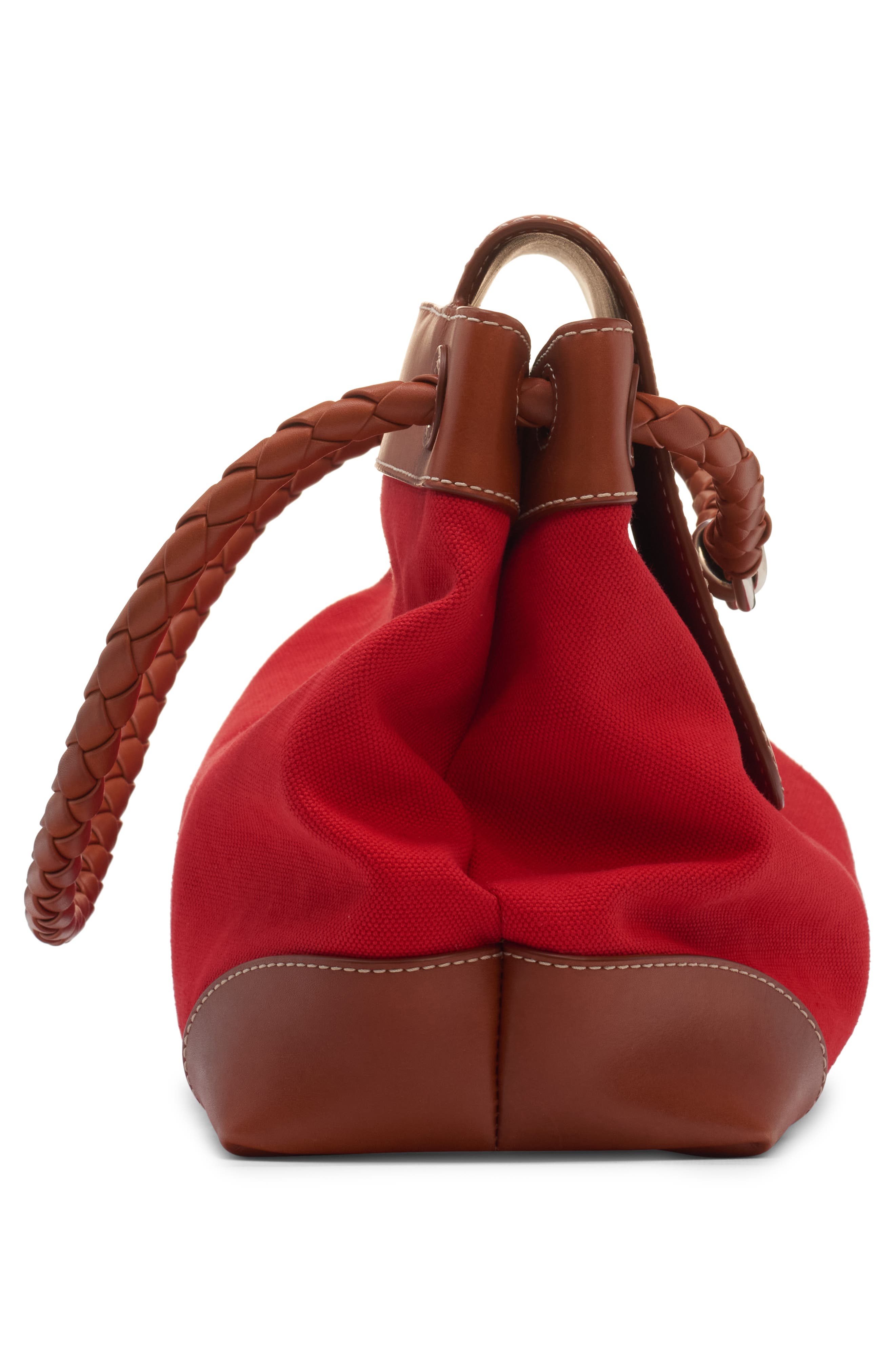 Bottega Veneta Andiamo Mixed Media Messenger Bag, Alternate, color, 6544 Sca/ Li W-Na/ Li W-V.s