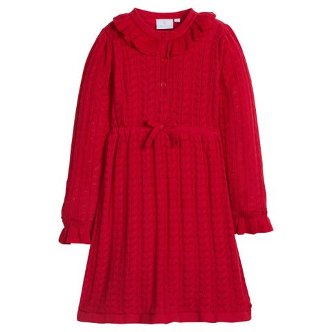 Kids' Pointelle Sweater Dress (Little Kid & Big Kid)