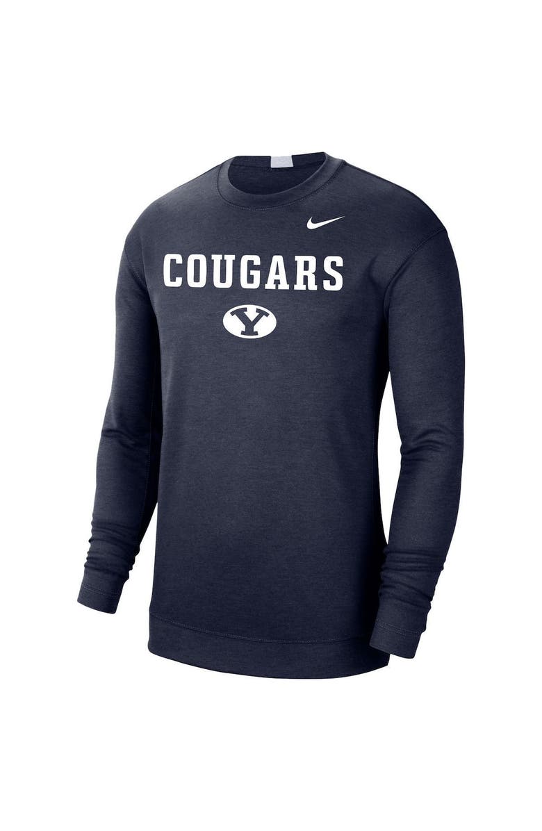 Nike Men's Nike Navy BYU Cougars Spotlight Long Sleeve T-Shirt, Alternate, color, 