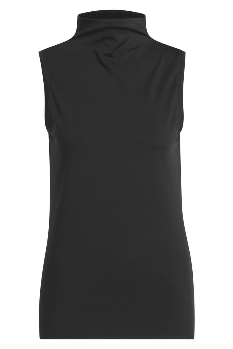 Funnel Neck Golf Top, Alternate, color, BLACK