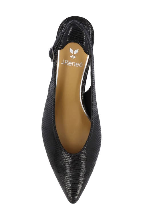 J. Reneé Darra Slingback Pointed Toe Pump In Black