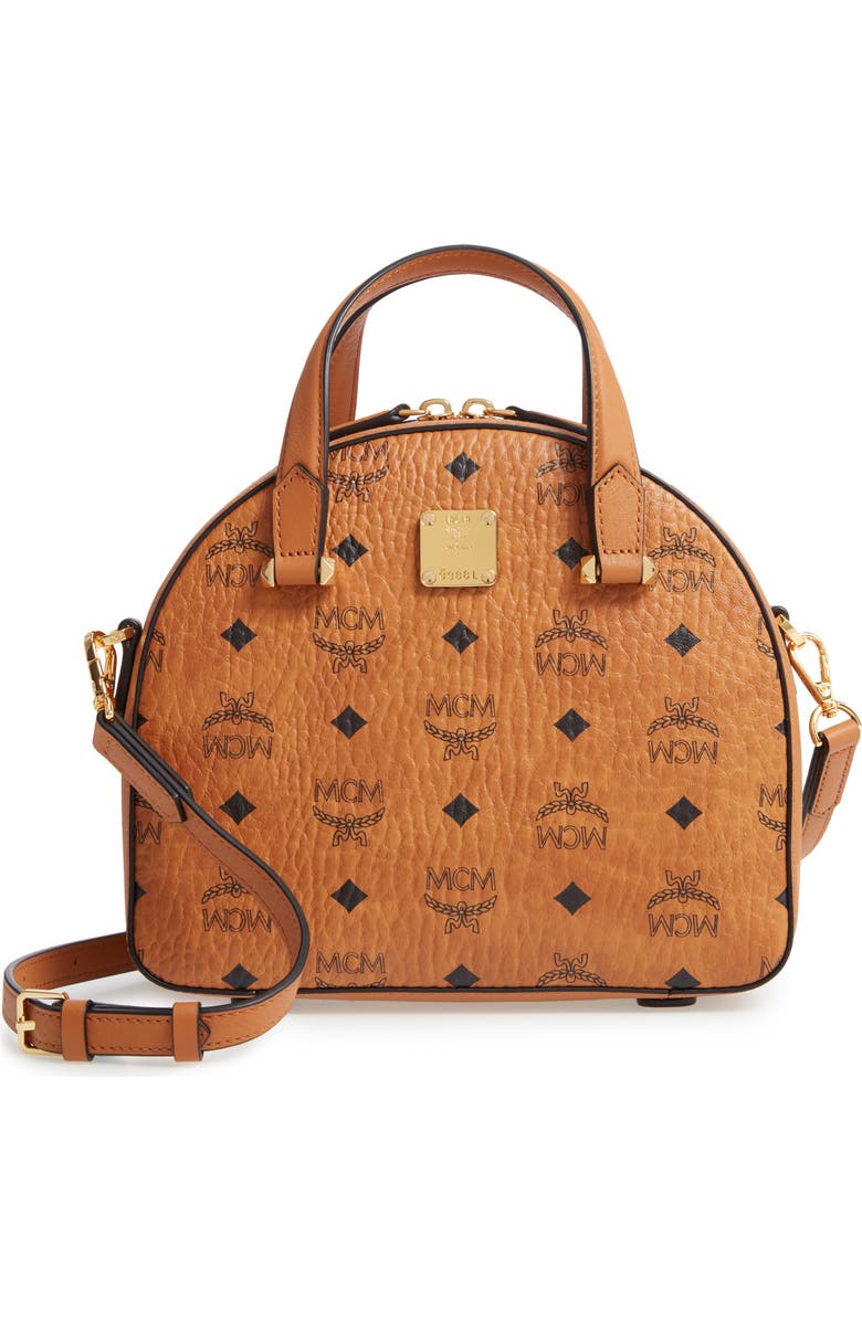 MCM Essential Visetos Coated Canvas Tote, Main, color,