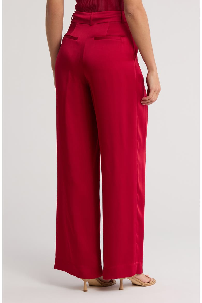 Mercer Pleated Pants, Alternate, color, CHERRY