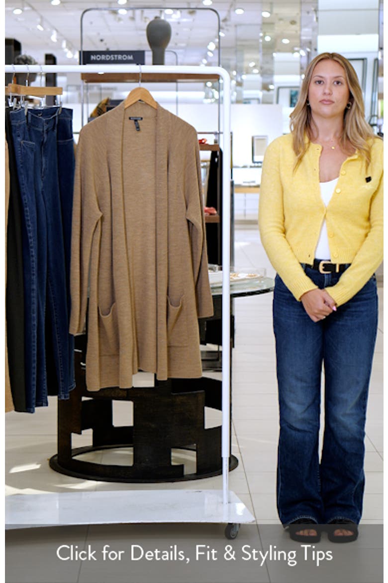 Open Front Wool Cardigan video
