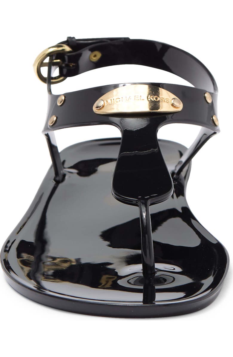 MICHAEL Michael Kors Logo Plate Jelly Sandal, Alternate, color,