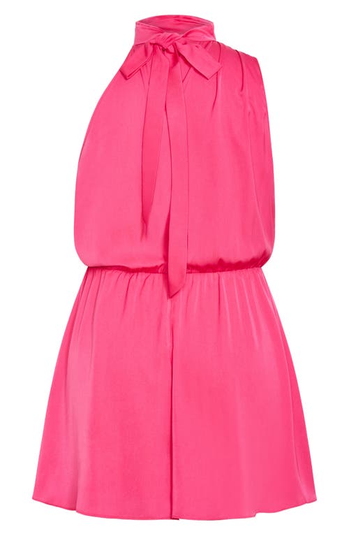 City Chic Kiana Sleeveless Playsuit In Pink