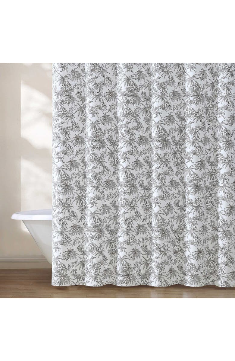 Tommy Bahama Pen and Ink Tropical Shower Curtain, Alternate, color, 