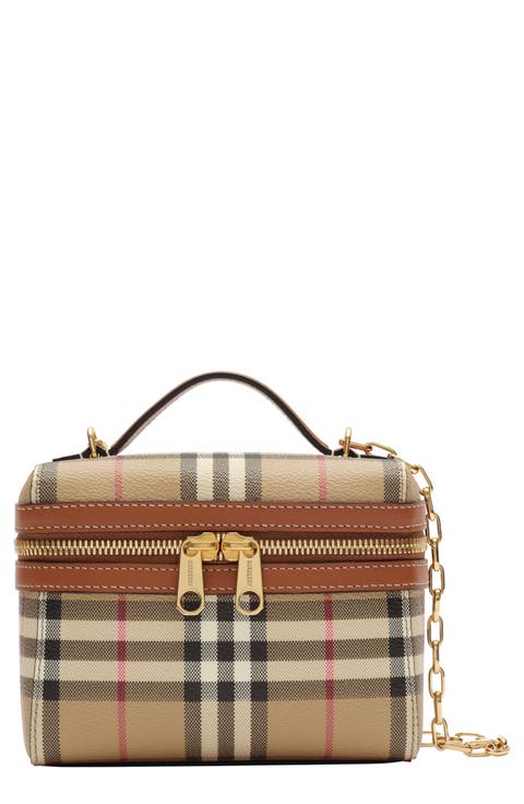 Mini Check Vanity Crossbody Bag