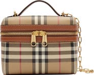 Burberry Mini Check Vanity Crossbody Bag