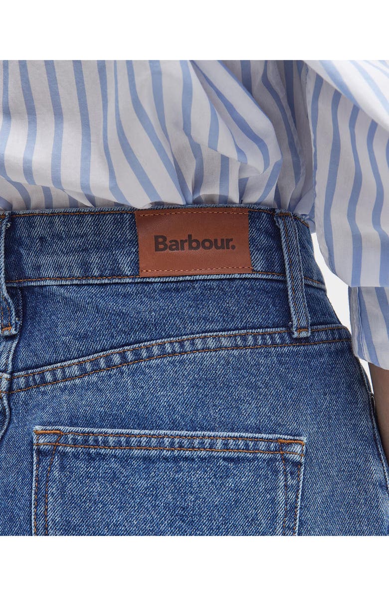 Barbour Ella Nonstretch Denim Midi Skirt, Alternate, color, 